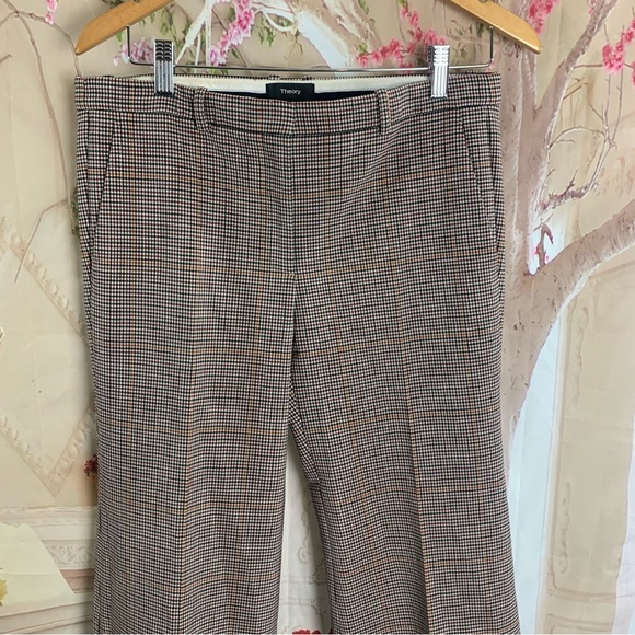 Theory Demetria 2 Window Check Portland Trousers - Picture 2 of 7